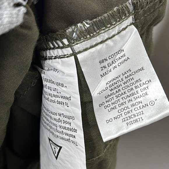 Johnny Bigg Leon Elastic Waist Cargo Pant in Khaki Green Men’s Size 46 - Picture 8 of 8